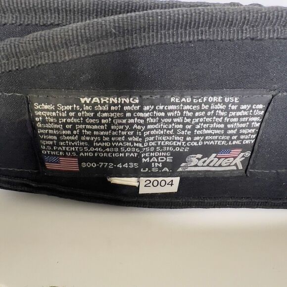 SCHIEK WEIGHT LIFTING BELT - Black Size Large - Made In USA - Picture 2 of 3